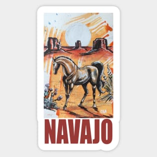 NAVAJO HORSE Sticker